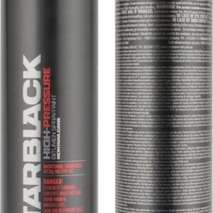 Montana Cans Σπρέι Βαφής Tarblack με Ματ Εφέ Μαύρο 600ml