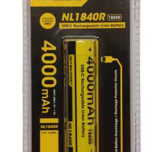ΜΠΑΤΑΡΙΑ NITECORE 18650 / 4000mAh (τιμή τεμαχίου), NL1840R