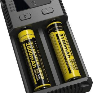 NiteCore IntelliCharger New i2 2 Μπαταριών Ni-MH/Li-ion Μεγέθους AA/AAA/D/18650/21700