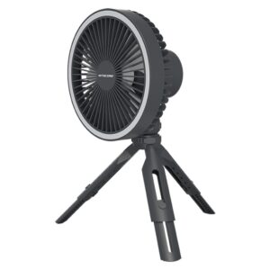NiteCore NEF10 Ανεμιστηράκι USB Επαναφορτιζόμενο με Φωτισμό Ανεμιστήρας 10.000 mAh Γκρι