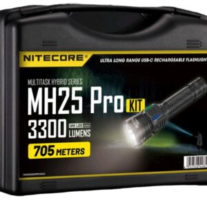 NiteCore Pro Επαναφορτιζόμενος Φακός LED με Μέγιστη Φωτεινότητα 3300lm MH25 PRO Hunting Kit Multi Task Hybrid 9110101389