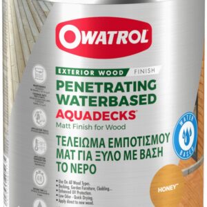 Owatrol Aquadecks 5l Λάδι Εμποτισμού Υψηλής Αντοχής Μελί Ματ Ντεκ Έπιπλα