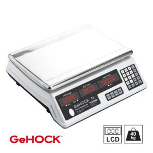 Ψηφιακή Επιτραπέζια Ζυγαριά έως 40kg Λευκή GeHOCK (#PCS0401)