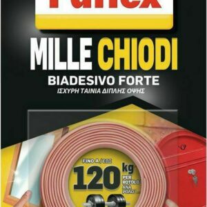 Pattex Αυτοκόλλητη Αφρώδης Ταινία Διπλής Όψης Λευκή 19mmx1.5m