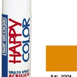 Saratoga Σπρέι Βαφής Happy Acrylic Orange RAL 2004 400ml