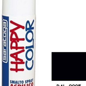 Saratoga Σπρέι Βαφής Happy Acrylic με Ματ Εφέ Μαύρο RAL 9005 400ml