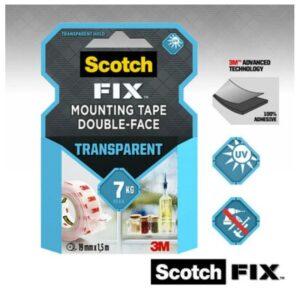Scotch-fix Διαφανής Ταινία Συγκράτησης 19 Mm X 5 M