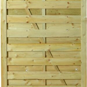 Showood Ξύλινη Πόρτα Φράχτη σε Μπεζ Χρώμα 1.8x1m 21433