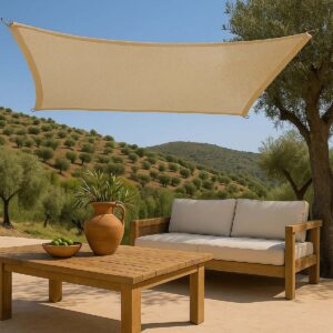 Showood Ορθογώνιο Πανί Σκίασης Εκρού 3x5m 280gr/m² (#30606)