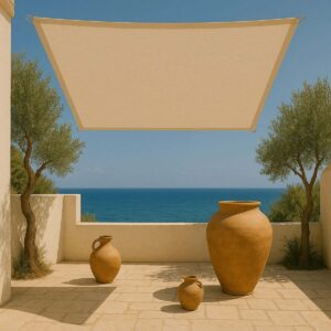 Showood Τετράγωνο Πανί Σκίασης Μπεζ 3.6x3.6m 280gr/m² (#30608)