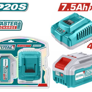 TOTAL ΕΠΑΓΓ. ΣΕΤ 1τεμ ΜΠΑΤ TFBLI2075 Li-ion 20V/7.5Ah + 1τεμ ΤΑΧΥΦΟΡΤΙΣΤΗΣ TFCLI20411E (TFBCPK1417E)