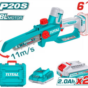 TOTAL ΕΠΑΓΓ ΣΕΤ ΑΛΥΣΟΠΡΙΟΝΟ ΚΛΑΔ ΜΠΑΤ Li-ion 20V / 6"/2Ah / 2 ΜΠΑΤ ΣΕ ΒΑΛΙΤΣΑ BL Motor (TGSLI20662E)