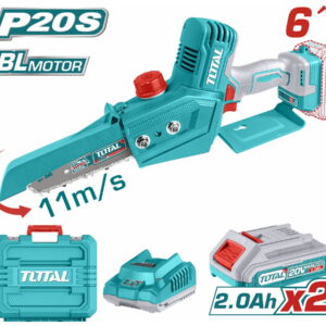 TOTAL ΣΕΤ ΕΠΑΓΓ. ΑΛΥΣΟΠΡΙΟΝΟ ΚΛΑΔ ΜΠΑΤ. Li-ion 20V /  2Ah / 2 ΜΠΑΤ ΣΕ ΒΑΛΙΤΣΑ BL Motor (TGSLI20686)