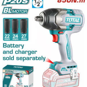 TOTAL ΕΠΑΓΓ. ΜΠΟΥΛΟΝΟΚΛΕΙΔΟ ΜΠΑΤ. Li-ion 20V / 850Nm ΧΩΡΙΣ ΜΠΑΤΑΡΙΑ & ΦΟΡΤΙΣΤΗ BL Motor (TIWLI20851)