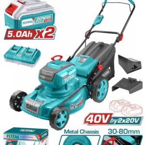 TOTAL ΕΠΑΓΓ. ΜΗΧΑΝΗ ΓΚΑΖΟΝ ΜΠΑΤ. Li-ion 2X20V / 5Ah / 46cm / 2 ΜΠΑΤ BL Motor (TLMLI20186)