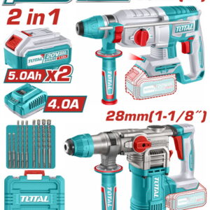 TOTAL ΕΠΑΓΓ. ΣΕΤ ΠΝΕΥΜΑΤΙΚΑ ΠΙΣΤΟΛΕΤΑ 2τεμ ΜΠΑΤ. Li-ion 20V / 5Ah / 2 ΜΠΑΤ. BL Motor (TOSLI250462E)