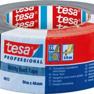 Tesa Professional Black Αυτοκόλλητη Υφασμάτινη Ταινία Μαύρη 48mmx50m