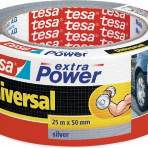 Tesa® Υφασμάτινη Ταινία Extra Power Universal Silver 56388-12 (50mm x 25m)
