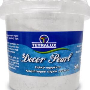 Tetralux Decor Pearl Πέρλα Χρωματισμού Υγρού Γυαλιού P1001 Λευκό 50gr