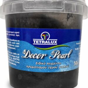 Tetralux Decor Pearl Πέρλα Χρωματισμού Υγρού Γυαλιού P4021 Μαύρη 50gr