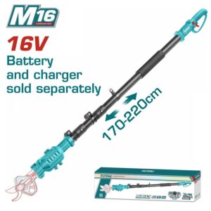 Total Επαγγ Προεκταση Μπατ Li-ion 16v Terli1658 Ψαλιδι Κλαδεματος Total 16v