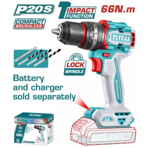 Total Κρουστικό Δραπανοκατσάβιδο Μπαταρίας Solo Brushless 20V TIDLI206681