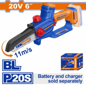 WADFOW ΑΛΥΣΟΠΡΙΟΝΟ ΚΛΑΔΕΥΤΙΚΟ ΜΠΑΤ. Li-ion 20V / 6" ΧΩΡΙΣ ΜΠΑΤΑΡΙΑ & ΦΟΡΤΙΣΤΗ BL Motor (WCLP560)