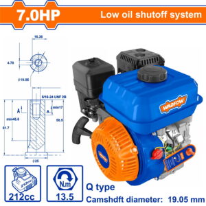 WADFOW ΚΙΝΗΤΗΡΑΣ ΒΕΝΖ. 212cc / 7ΗΡ ΣΦΗΝΑ (WGNAA170Q)