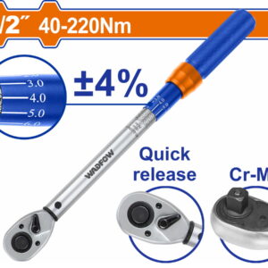 WADFOW ΔΥΝΑΜΟΚΛΕΙΔΟ 1/2" 505mm / 40-220Nm (WWQ7D21)