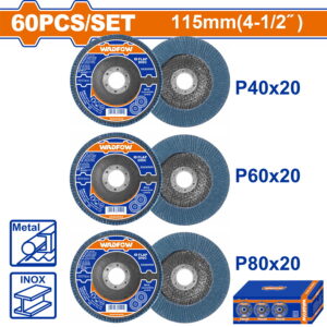 WADFOW ΣΕΤ ΠΟΛΥΠΤΕΡΑ ΓΥΑΛΙΣΜΑΤΟΣ 115mm 60ΤΕΜ (WYL1355)