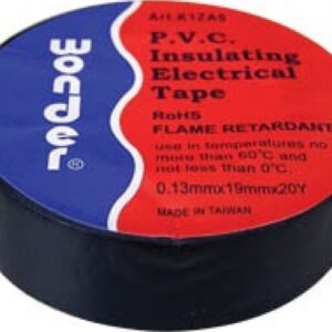 Wonder Μονωτική Ταινία PVC K1ZA0 Black 19mm x 20m
