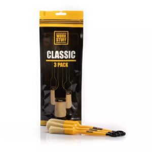 Work Stuff Classic WS100 Πινέλα Καθαρισμού για Εσωτερικά Πλαστικά - Ταμπλό Αυτοκινήτου 3τμχ