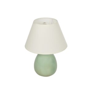 GLOBOSTAR® CESTA 204-0182 Μοντέρνο Επιτραπέζιο Φωτιστικό Πορτατίφ με Ντουί 1 x E27 AC 220-240V IP20 - Λαδί & Μπεζ - Μ22 x Π22 x Υ30cm