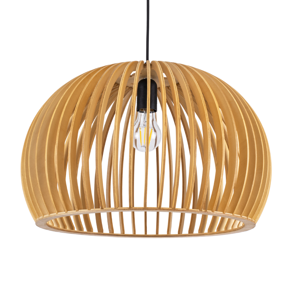 GLOBOSTAR® SCANDINAVIA 01699 Boho Κρεμαστό Φωτιστικό Οροφής με Ντουί 1 x E27 AC 220-240V IP20 - Μπεζ - Μ44 x Π44 x Υ28cm - Image 2