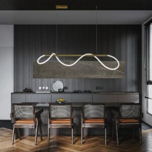 kelvo Glow Κρεμαστό Φωτιστικό Λευκό LED με Ρυθμιζόμενο Λευκό Φως 140x40x30εκ. KLV-101-0166