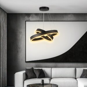 kelvo Venom Κρεμαστό Φωτιστικό Λευκό LED με Ρυθμιζόμενο Λευκό Φως 60x60x40εκ. KLV-101-0196