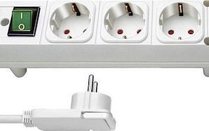 Brennenstuhl 1153120100 Πολύπριζο 4 Θέσεων με Διακόπτη και Καλώδιο 2m 1153120100