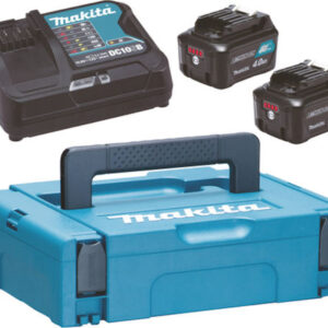Makita Σετ 2 Μπαταριών Εργαλείου Λιθίου 12V Χωρητικότητας 4Ah με Φορτιστή BL1041B