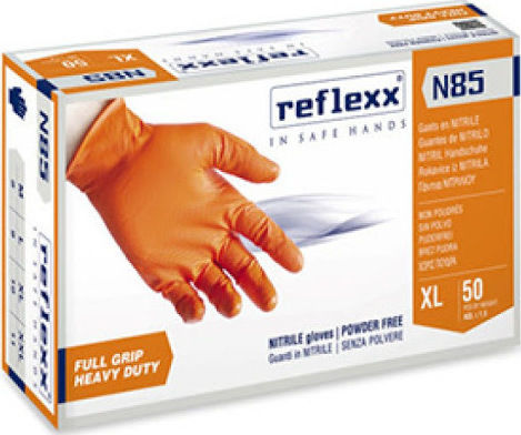 Reflexx N85 Νιτριλίου Χωρίς Πούδρα Πορτοκαλί 50τμχ