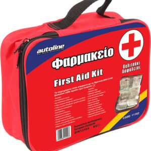Autoline First Aid Kit Φαρμακείο Πρώτων Βοηθειών Αυτοκινήτου Τσαντάκι με Εξοπλισμό (#11102)