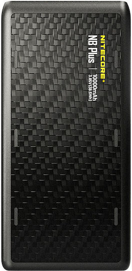NiteCore NBplus Power Bank 10000mAh 22.5W με Θύρα USB-A και Θύρα USB-C Μαύρο