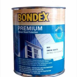 Βερνίκι Εμποτισμού Bondex Premium 0.75lt Snow White (Σατινέ)