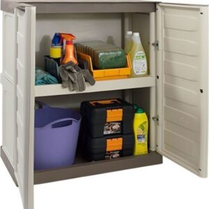 Δίφυλλη Ντουλάπα Πλαστική με 1 Ράφι 70x39x85.5εκ. S70/BT