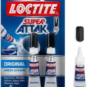 Κόλλα Στιγμής Loctite Super Attak Original 1+1 Δώρο 3gr
