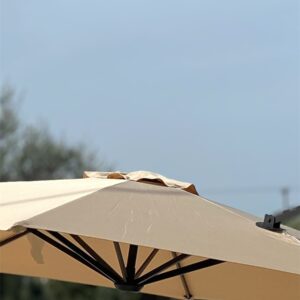 Ομπρέλα Δαπέδου Αλουμινίου Μπεζ 3.5x3.5m 20210