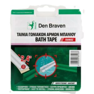 ΤΑΙΝΙΑ ΜΠΑΝΙΟΥ ΑΥΤΟΚΟΛΛΗΤΗ 22mmX2,4m DEN BRAVEN ΤΑΙΝΙΑ ΓΩΝΙΑΚΩΝ ΑΡΜΩΝ ΓΙΑ ΜΠΑΝΙΑ