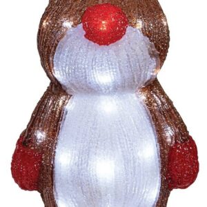 Φωτιζόμενη Χριστουγεννιάτικη Πλαστική Φιγούρα Ελάφι Ύψους 40εκ. 23667