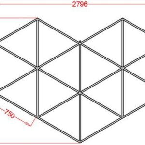 Φωτιστικό Led Diamond 6105 202,8cm X 279,6cm