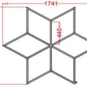 Φωτιστικό Led Diamond 6110 150,8cm X 174,1cm