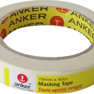 Χαρτοταινία Anker Masking Υψηλής Αντοχής (19mm x 40m)